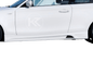 K2 Industries Rieger BMW E81-88 side skirts V1 installed on vehicle, showcasing sleek, aerodynamic design for BMW E81-88 models.