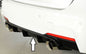 K2 Industries Rieger BMW F30/31 M Technic side skirt insert, rear view showing sleek black design and fitment details.