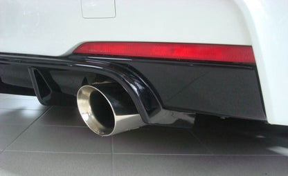 K2 Industries BMW F30/31 M Technic rear side skirt insert, car body kit accessory for sporty BMW F30/31 models.