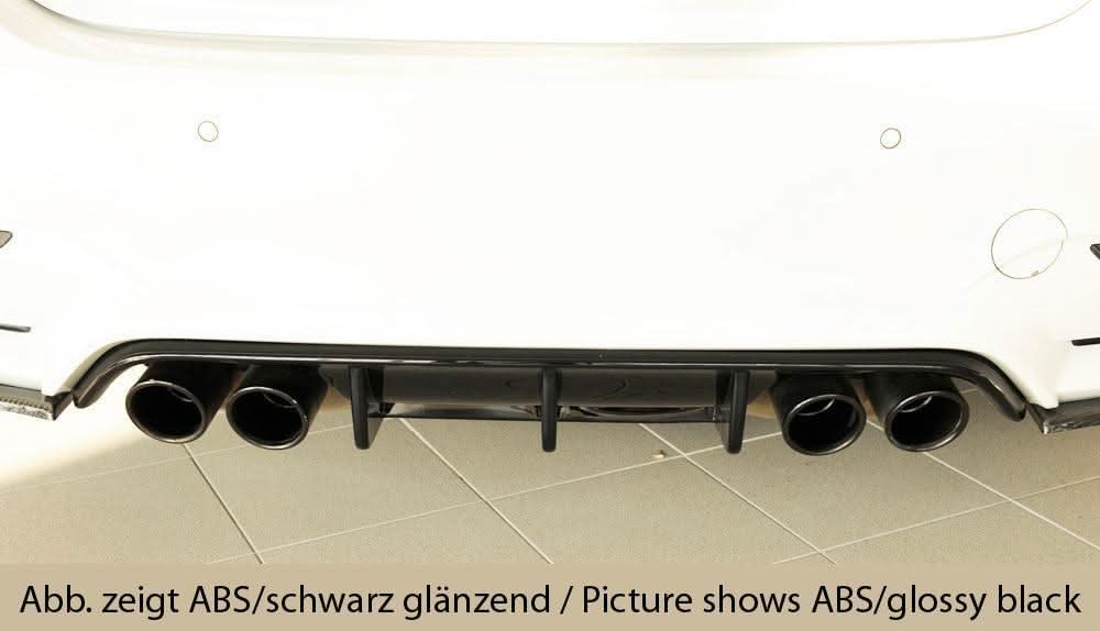K2 Industries BMW F82 M4 rear side skirt insert installed on car, showcasing sleek automotive styling and fitment.