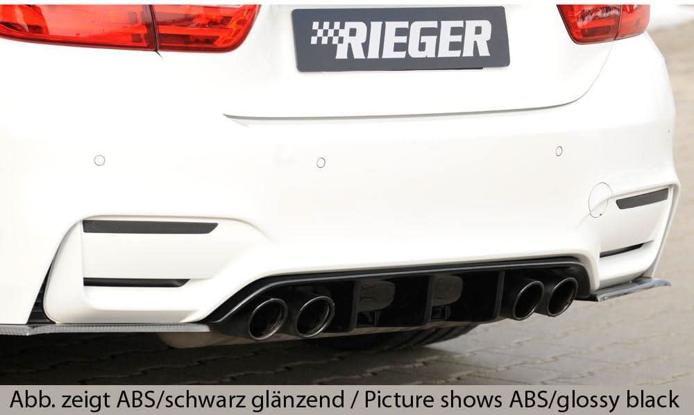 K2 Industries BMW F82 M4 rear skirt insert side skirt installed on car, showcasing sleek design and fitment.