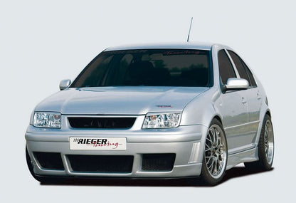 K2 Industries Rieger VW Golf 4 Side Skirts V1, sleek black side skirts designed for Volkswagen Golf 4 models.