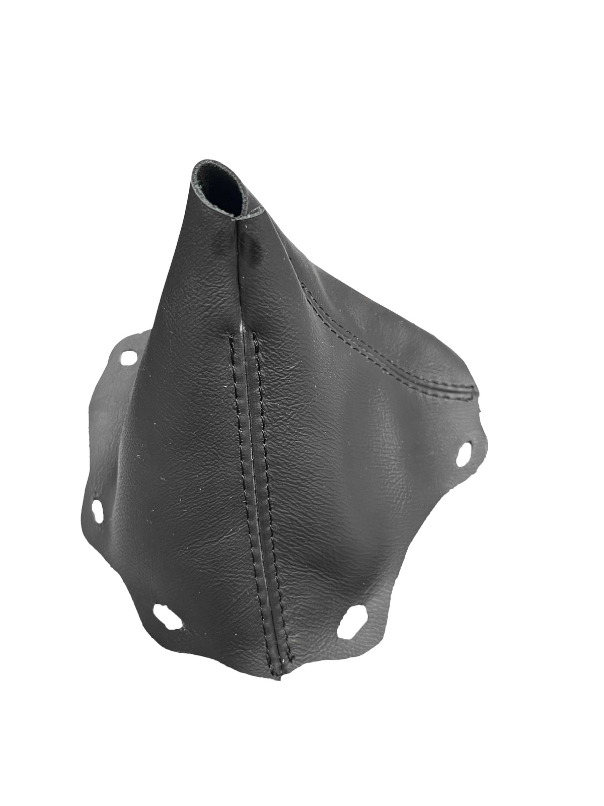 BMW F30 2014-2019 M4 Competition leather and suede shift and e-brake boot cover set by JTS Custom Upholstery.
