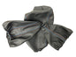 Leather BMW E46 shift and handbrake console boot cover with M stitch design, custom upholstery fits 1991-2005 models.