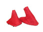 Genuine suede BMW E36 E46 3 Series manual shift and parking brake boot cover by JTS Custom Upholstery, fits 1991-2005 models.