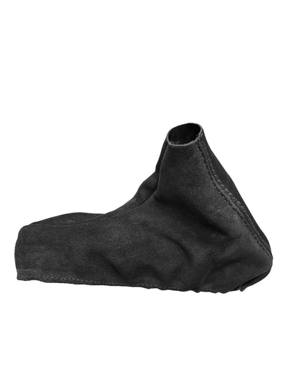 BMW F30 M4 Competition genuine leather and suede shift and handbrake boot cover set, with detailed stitching and premium material.