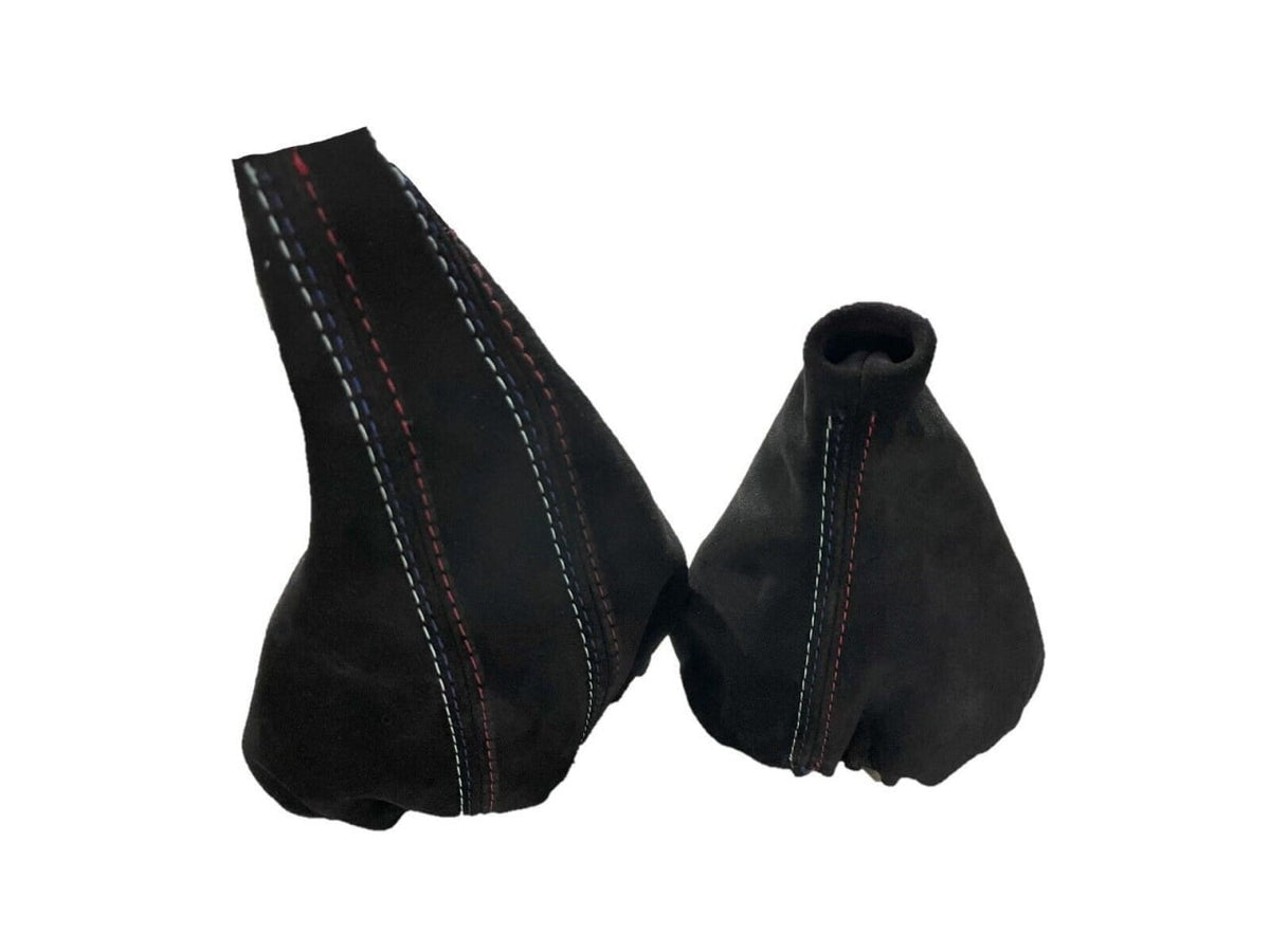 For 1991-2005 BMW E91 92 93 M3 Genuine Suede MANUAL Shift & Parking Brake Boot Cover