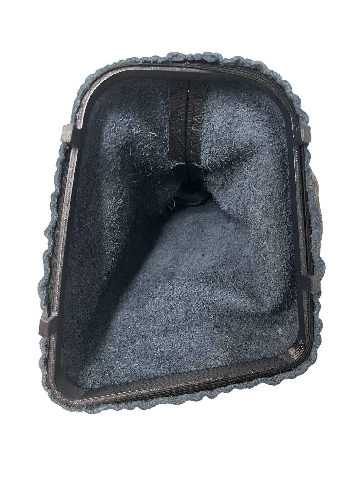 Genuine top grain leather BMW E36 E46 manual shift boot cover with retainer frame by JTS Custom Upholstery.