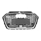 RS3 Style Honeycomb Mesh Grille fits Audi A3 S3 8V.5 2017-2019 RS3 Facelift Mesh Grill Quattro Style