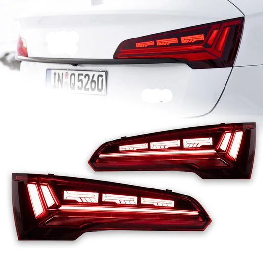 Taillight Dynamic Signal Animation fits Audi Q5 2018-2021 with Rear Lamp Stop Brake & Reverse