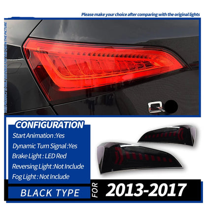 Dynamic LED Taillights with Turn Signal Animation fits Audi Q5 SQ5 2008-2018