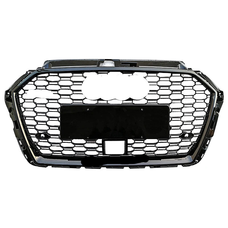 RS3 Style Honeycomb Mesh Grille fits Audi A3 S3 8V.5 2017-2019 RS3 Facelift Mesh Grill Quattro Style