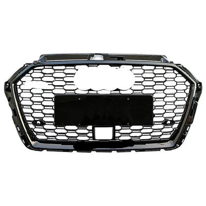RS3 Style Honeycomb Mesh Grille fits Audi A3 S3 8V.5 2017-2019 RS3 Facelift Mesh Grill Quattro Style