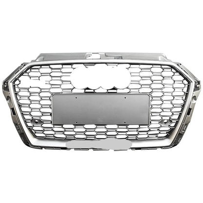 RS3 Style Honeycomb Mesh Grille fits Audi A3 S3 8V.5 2017-2019 RS3 Facelift Mesh Grill Quattro Style