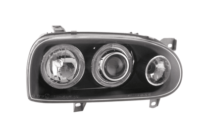 VW Golf 3 type 1HXO, 1 EXO Black Angel Eye Headlights (1991-1997)