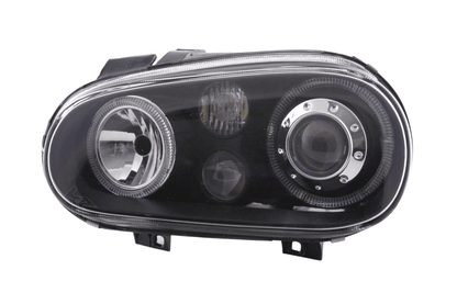 VW Golf 4 (1J) OE+ Black Angel Eyes Headlights- (1998-2003)