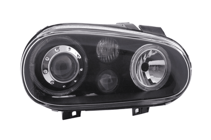 VW Golf 4 (1J) OE+ Black Angel Eyes Headlights- (1998-2003)