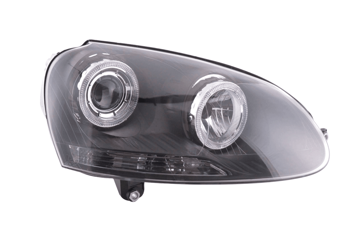 VW Golf 5 Black Angel Eye Headlights with DRL (2003-2008)