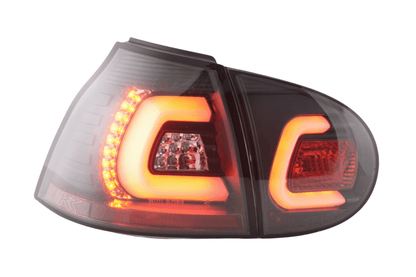VW Golf 5 Mk5 Black LED Tail Lights (2003-2008)