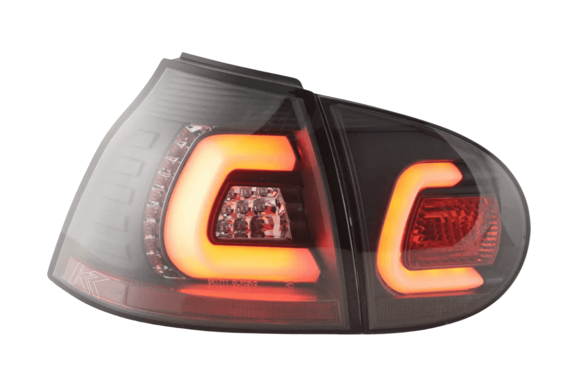 VW Golf 5 Mk5 Black LED Tail Lights (2003-2008)