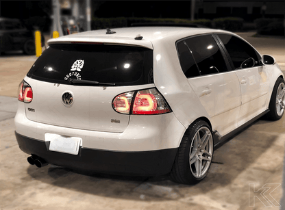 VW Golf 5 Mk5 Chrome Clear LED Tail Lights (2003-2008)