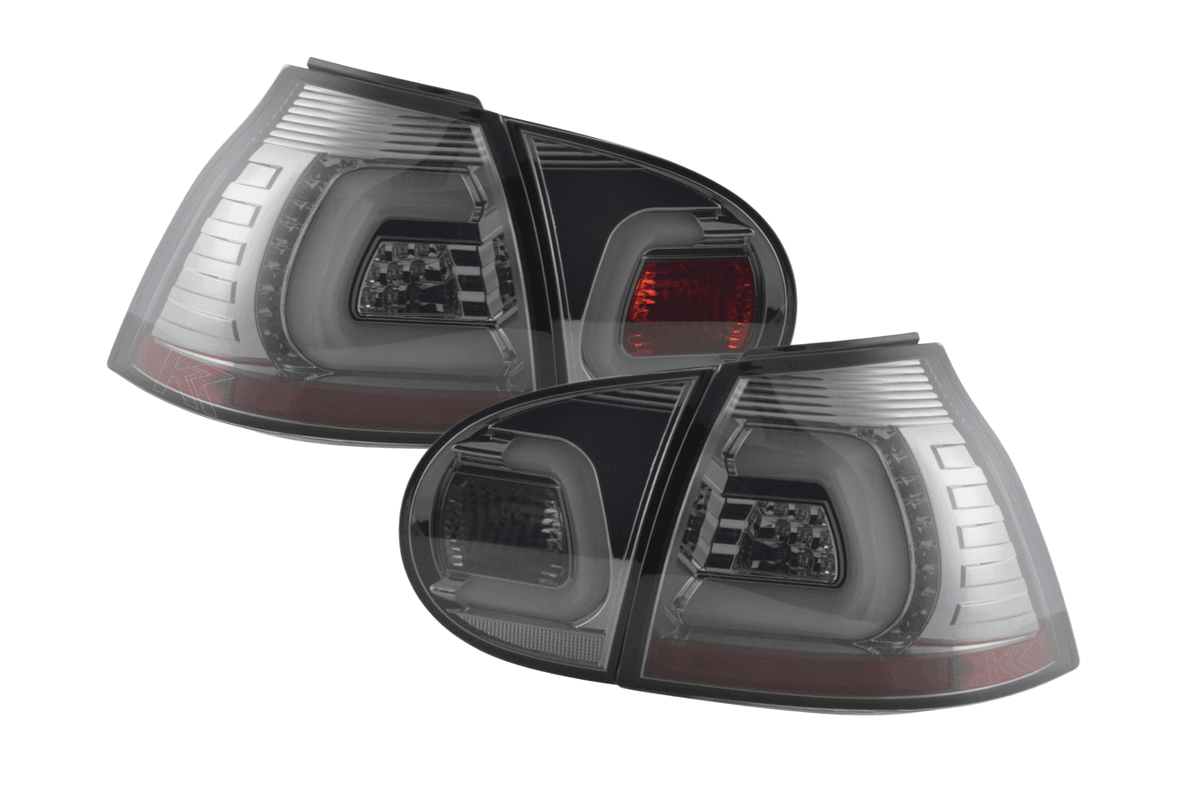 VW Golf 5 Mk5 Chrome Smoked LED Tail Lights (2003-2008)