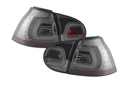 VW Golf 5 Mk5 Chrome Smoked LED Tail Lights (2003-2008)