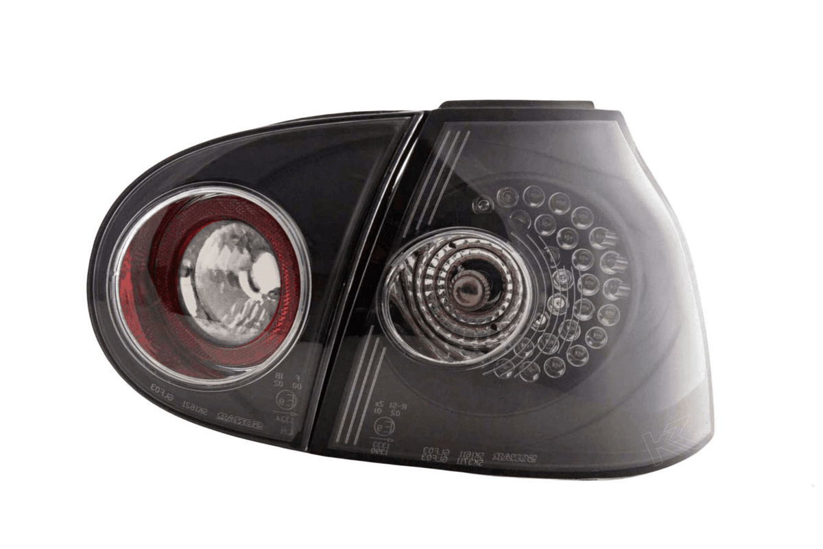 VW Golf 5 Mk5 OEM Style Black Tail Lights (2003-2008)