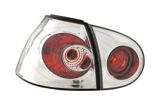 VW Golf 5 Mk5 OEM Style Chrome Tail Lights V2 (2003-2008) - AudiGear.com - Tail Lights