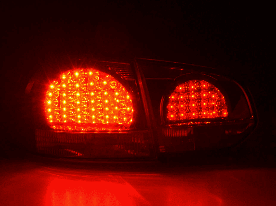 VW Golf 6 MK6 GTI Red LED Tail Lights (2008-2014) - AudiGear.com - Tail Lights