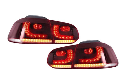 VW Golf 6th Gen Mk6 Hatchback LED Tail Lights (2008 - 2014)