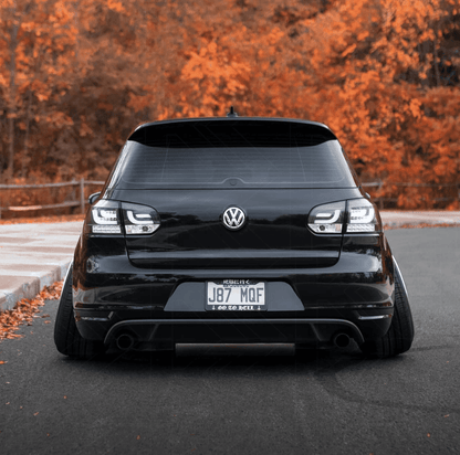 VW Golf Mk6 GTI LED Bar Black Tail Lights V1 LED Indicators (2008-2014)