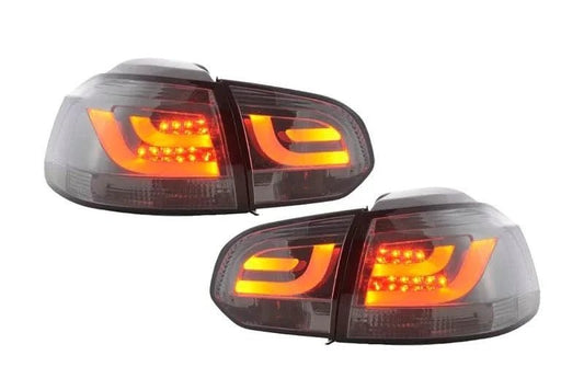 VW Golf Mk6 GTI LED Bar Clear/Smoked Tail Lights V1 (2008-2014) - AudiGear.com - Tail Lights