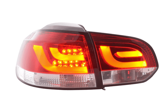 VW Golf Mk6 GTI LED Bar Red Tail Lights V1 (2008-2014) - AudiGear.com - Tail Lights