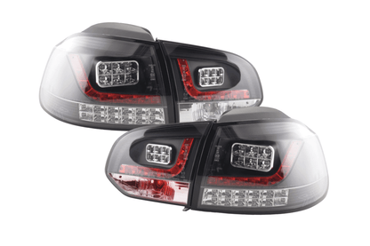 VW Golf Mk6 GTI LED Black Tail Lights V2 LED Indicators (2008-2014)