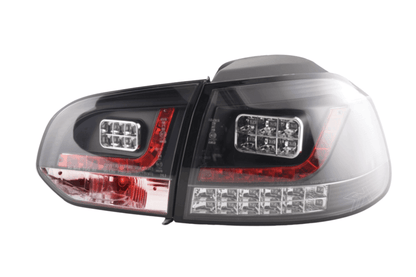 VW Golf Mk6 GTI LED Black Tail Lights V2 LED Indicators (2008-2014)
