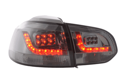 VW Golf Mk6 GTI LED Clear Smoked Tail Lights V2 (2008-2014)