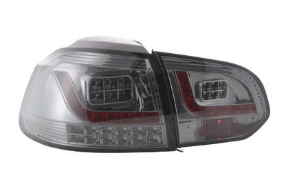 VW Golf Mk6 GTI LED Clear Smoked Tail Lights V2 LED Indicators (2008-2014)
