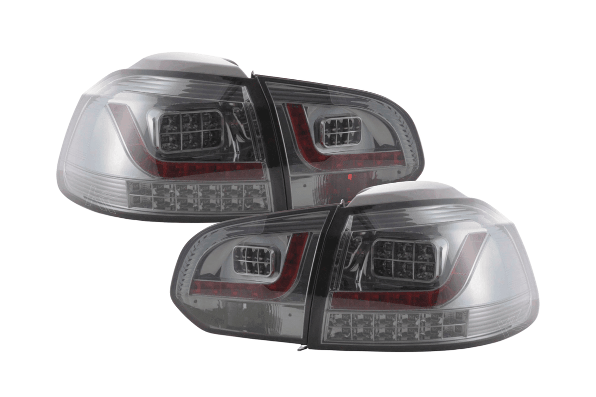 VW Golf Mk6 GTI LED Clear Smoked Tail Lights V2 LED Indicators (2008-2014)