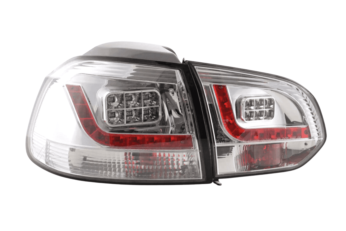 VW Golf Mk6 GTI LED Clear Tail Lights V2 (2008-2014) - AudiGear.com - Tail Lights