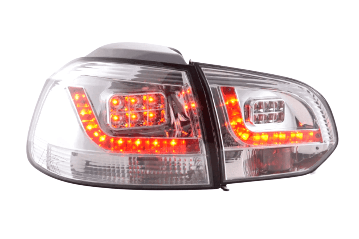 VW Golf Mk6 GTI LED Clear Tail Lights V2 (2008-2014) - AudiGear.com - Tail Lights