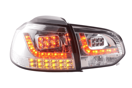 VW Golf Mk6 GTI LED Clear Tail Lights V2 LED Indicators (2008-2014) - AudiGear.com - Tail Lights