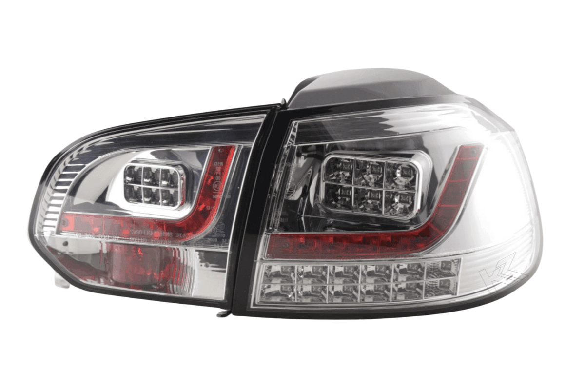 VW Golf Mk6 GTI LED Clear Tail Lights V2 LED Indicators (2008-2014)