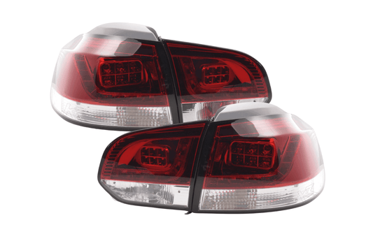 VW Golf Mk6 GTI LED Red Tail Lights V2 (2008-2014) - AudiGear.com - Tail Lights