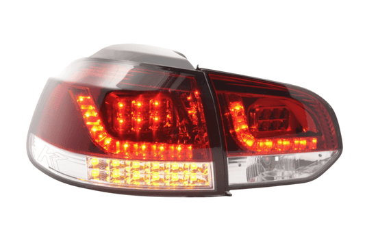 VW Golf Mk6 GTI LED Red Tail Lights V2 LED Indicators (2008-2014) - AudiGear.com - Tail Lights