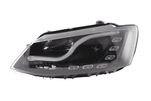 VW Jetta 6 Black JDM Style Headlights (2011-2018) - AudiGear.com - Headlights