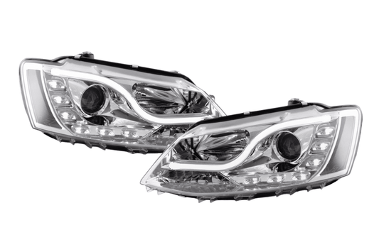 VW Jetta 6 Chrome JDM Style Headlights (2011-2018) - AudiGear.com - Headlights