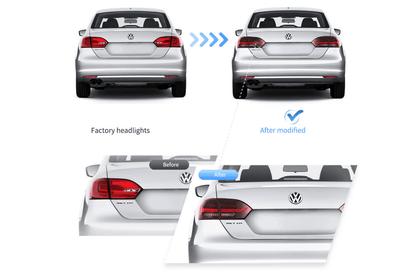 VW Jetta/Sagitar 6th Gen (A6) LED Tail Lights 2011-2014