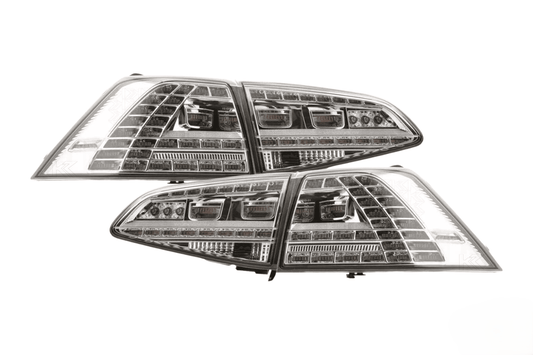 VW MK7 Golf GTI Chrome/Clear LED Tail Lights (2012 - 2017) - AudiGear.com - Tail Lights