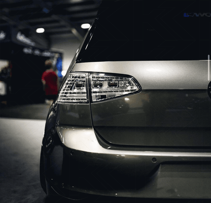 VW MK7 Golf GTI Chrome/Clear LED Tail Lights (2012 - 2017)